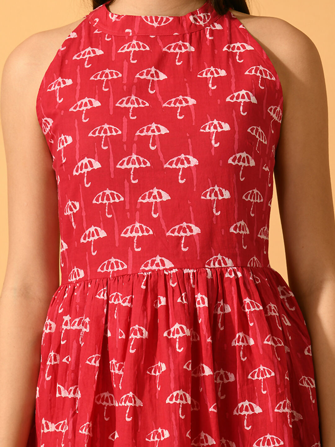 Myshka Women's Pink Fit and Flare Party Dress - Distacart