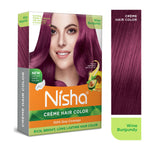 Thumbnail for Nisha Creme Hair Color for Women - Wine Burgundy - Distacart