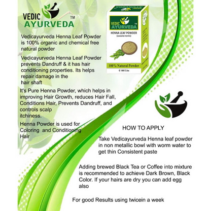 VedicAyurveda Indigo Powder and Henna Powder - Dista