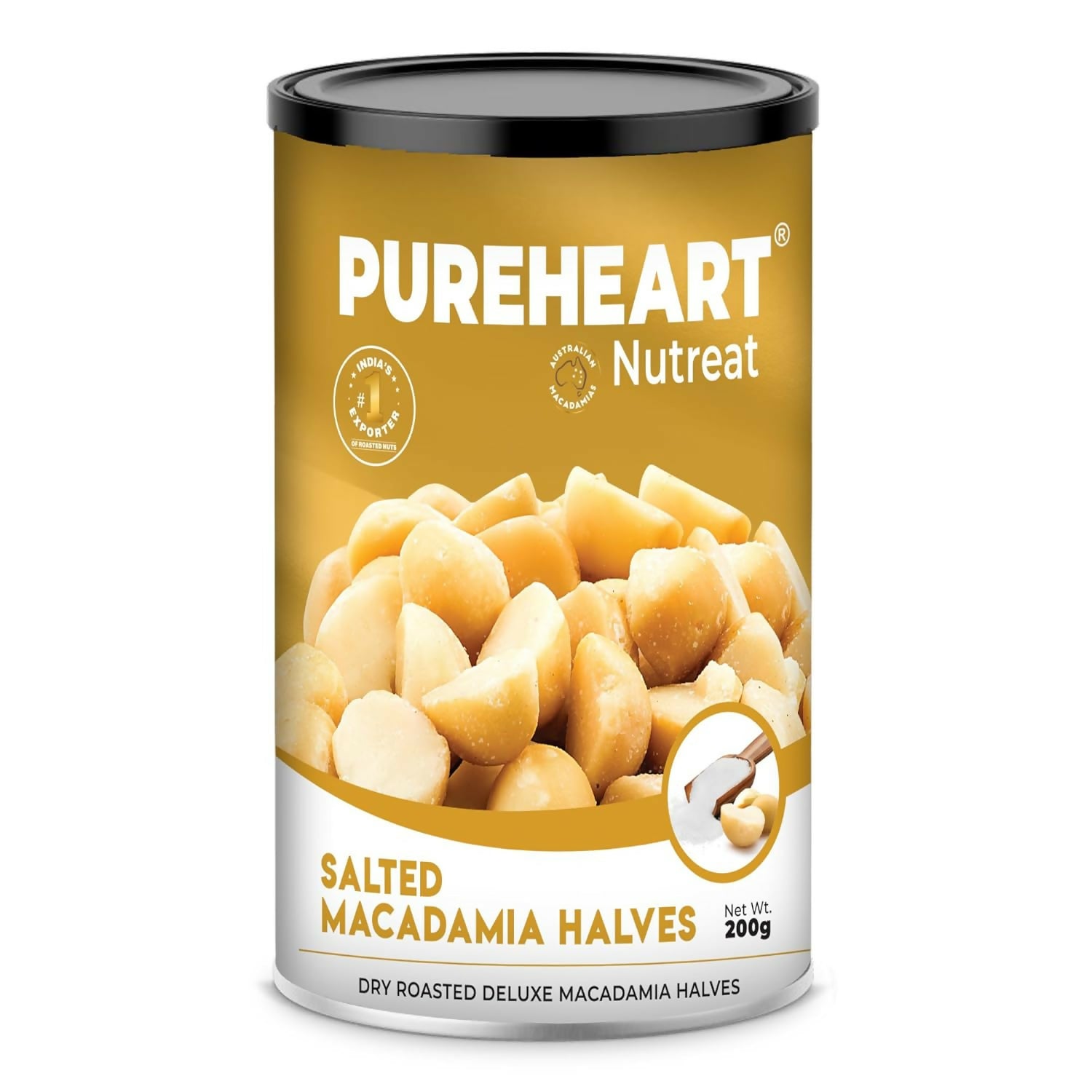 Pureheart Salted Macadamia Halves - Distacart