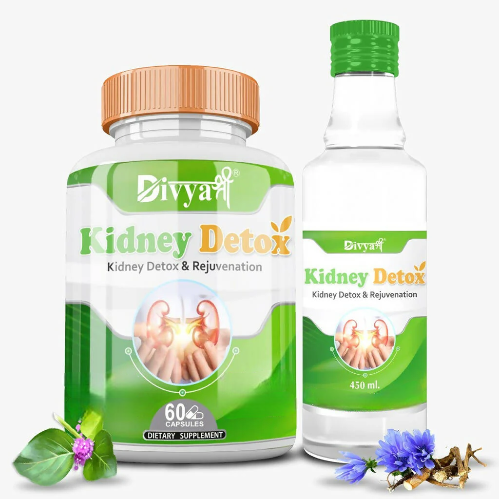 Divya Shree Kidney Detox Capsule & Syrup Combo - Distacart