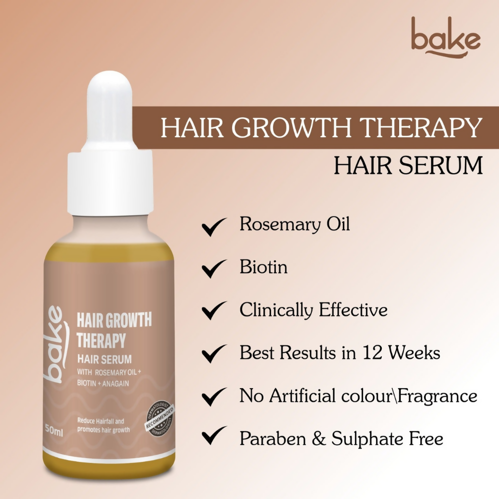 Bake Pure Rosemary Oil Hair Serum with Anagain & Biotin