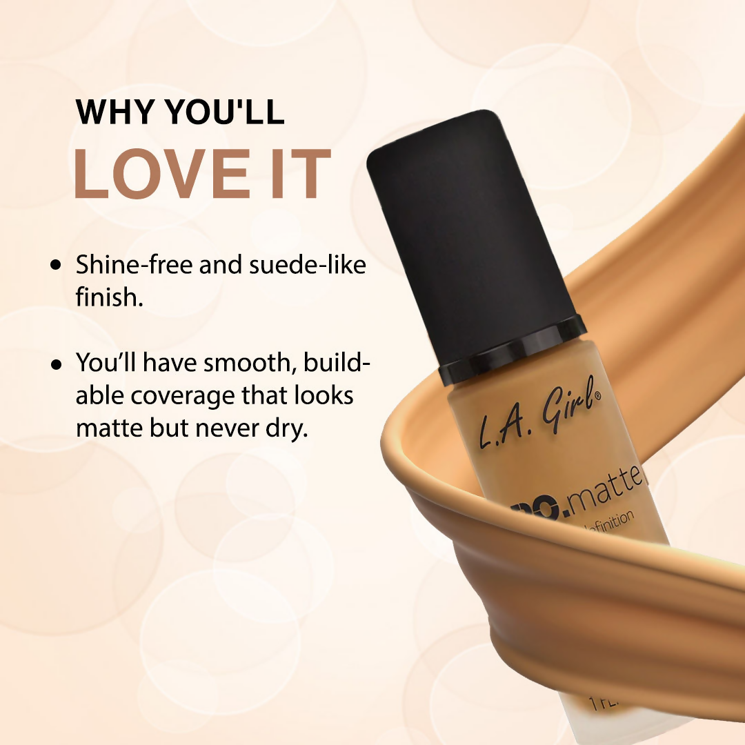 L.A. Girl PRO Matte Foundation - Sand - Distacart