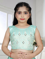 Thumbnail for Wedding Designer Sky Net Kidswear Lehenga - Aaradhna - Distacart