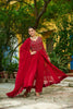Joban Fashion Maroon Readymade Kurta Set With Sequence embroidery Work - Distacart