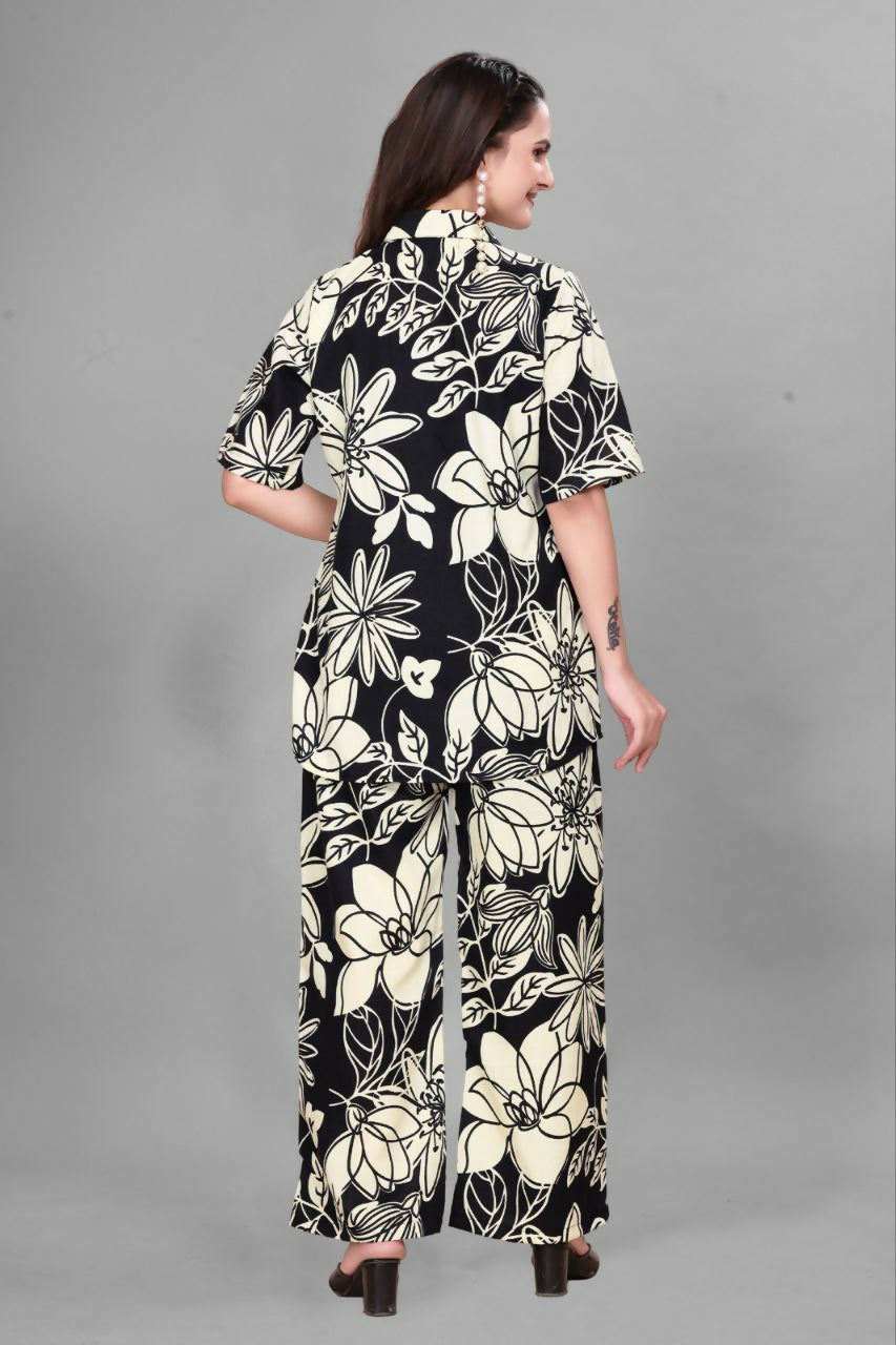 Preksha Creation Cotton Floral Print Kurta Set Co-Ord Set