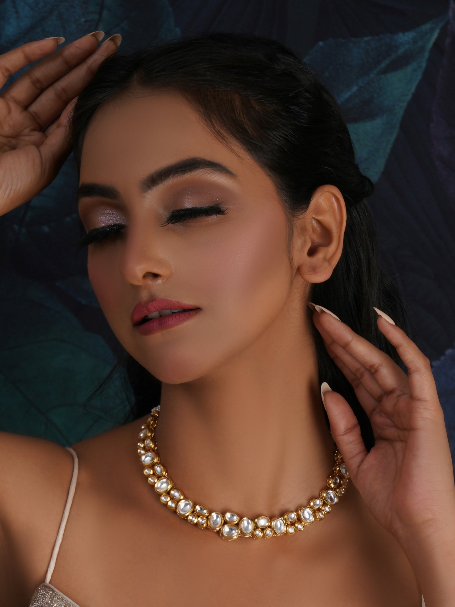 Kundan Neckpiece (Gold) - Ruby Raang - Distacart