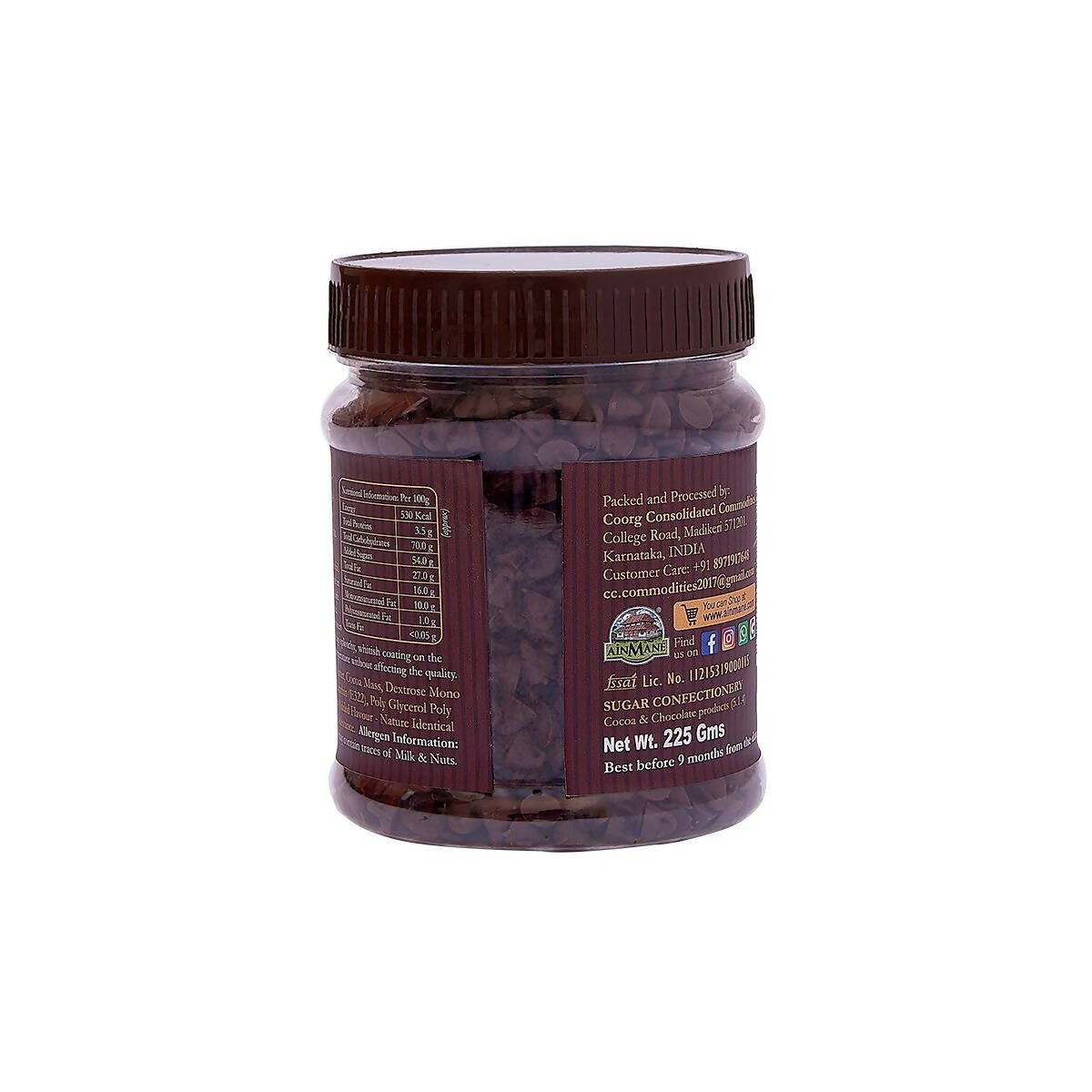 Ainmane Dark Chocolate Chips - Distacart