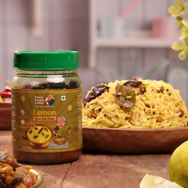 Sweet Karam Coffee Lemon Rice Mix Paste (Ready in Minutes)