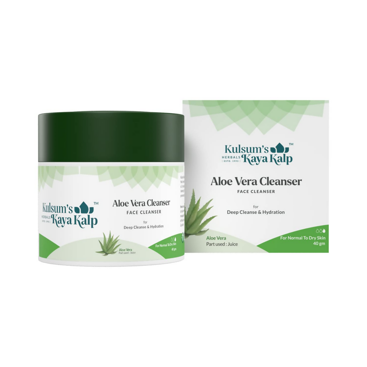 Kulsum's Kaya Kalp Aloe Vera Cleanser For Deep Cleanse & Hydration