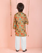Thumbnail for Joban Fashion Kids Island Cotton Full Sleeves Printed Kurta and Pyjama- Multi - Distacart