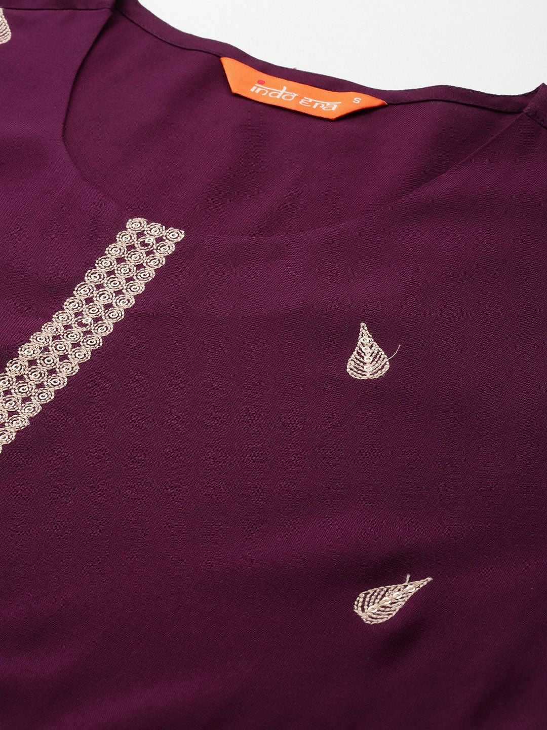 Indo Era Ethnic Motifs Embroidered Sequinned Kurta with Trousers - Distacart