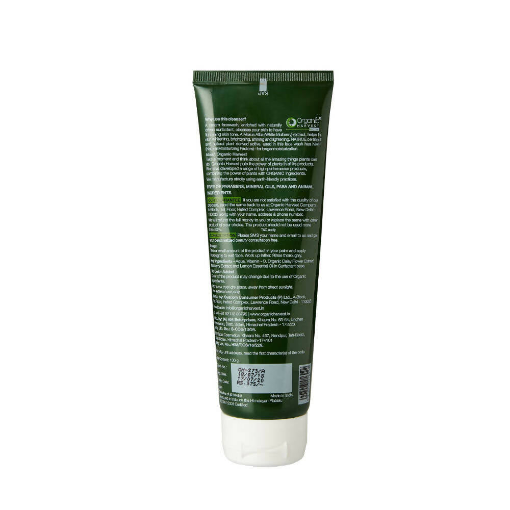 Organic Harvest Skin Lightening Face Wash - Distacart