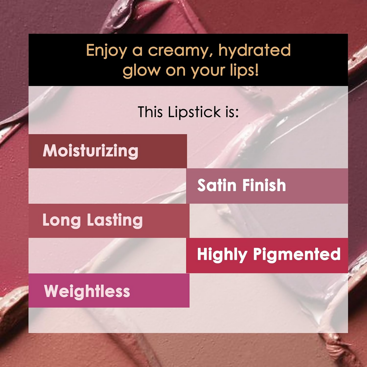 Good Vibes HydraGlow Creme Lipstick - Majestic Red - Distacart