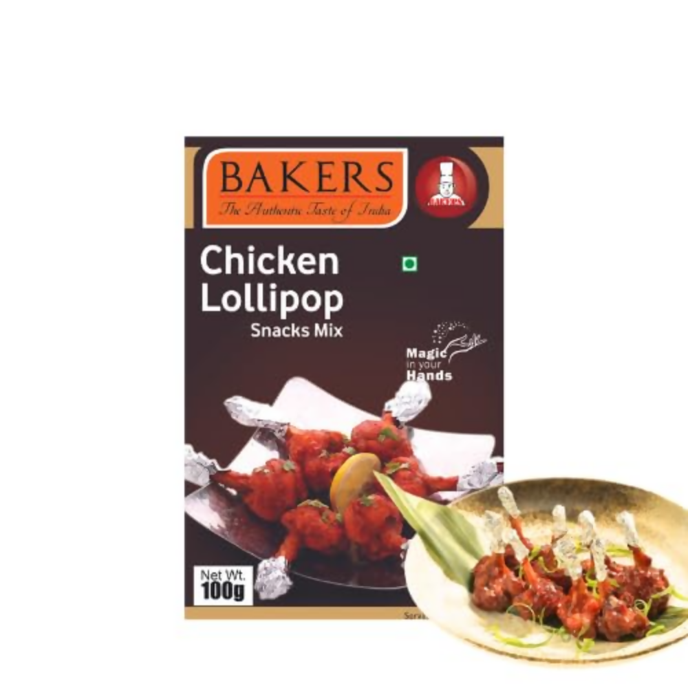 BAKERS Fried Rice Mix ,Butter Chicken Masala ,Chilli Chicken Masala Mix ,Chicken Lollypop - Dista