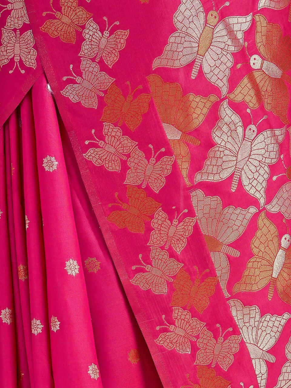 Preksha Creation Banarasi Soft Silk Women Red Saree - Distacart