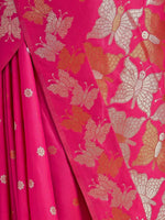 Thumbnail for Preksha Creation Banarasi Soft Silk Women Red Saree - Distacart
