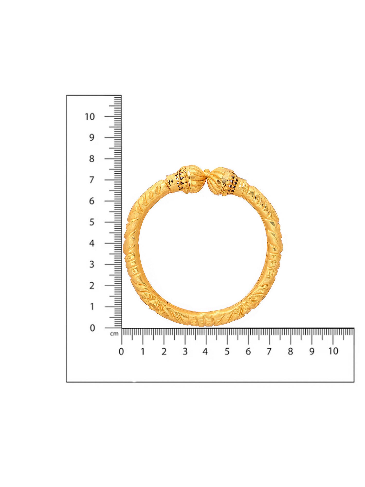 Ruby Raang Golden Bangle - Distacart