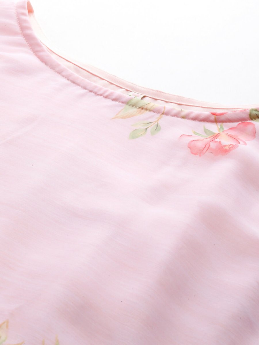 Ahalyaa Women's Traditional wear Ethnic Dress - Pink - Distacart