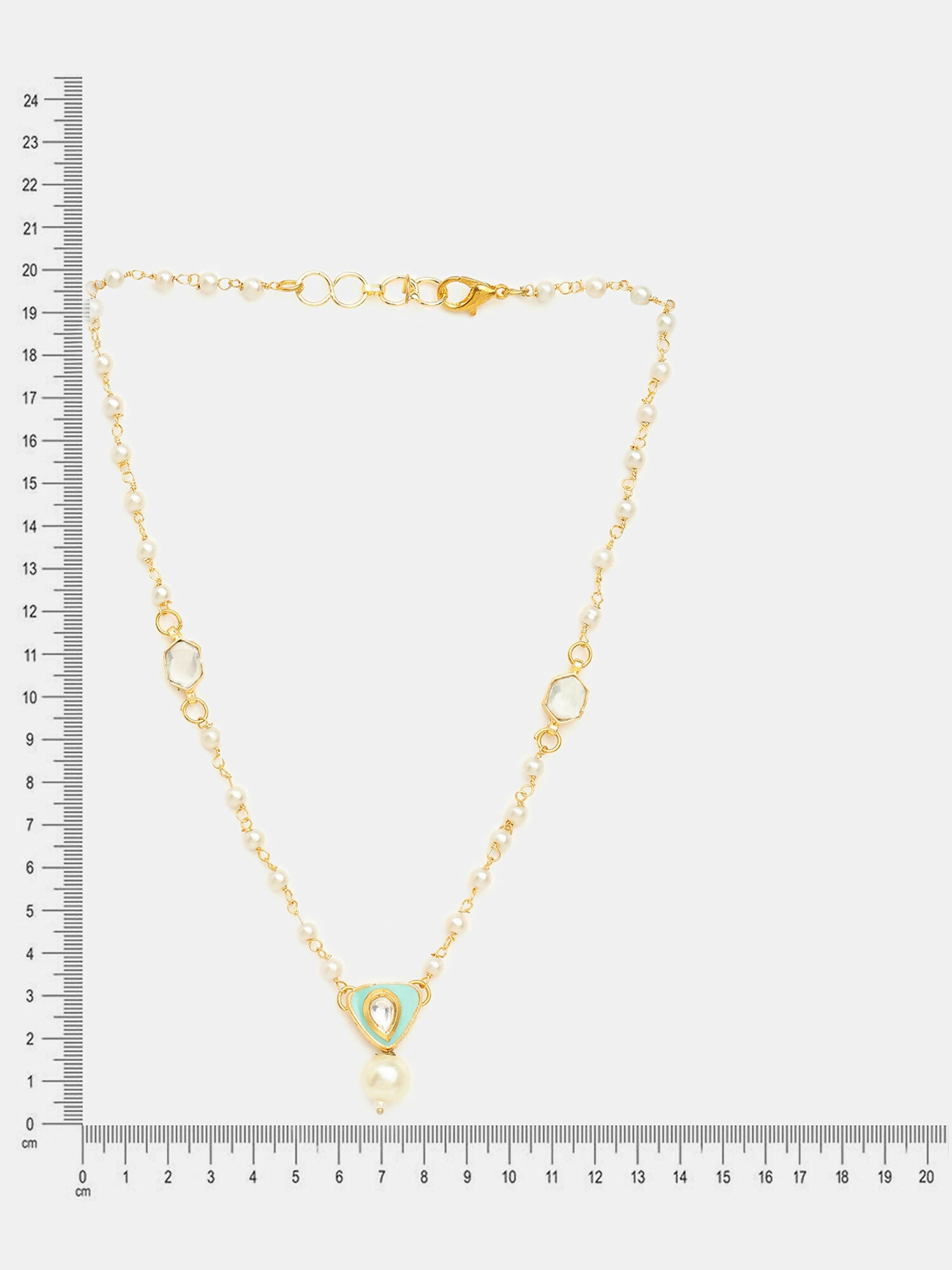 Ruby Raang Sheesh Mahal Necklace