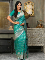 Thumbnail for Astita Banarasi Silk Rama Green Saree