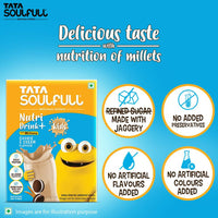 Thumbnail for Tata Soulfull Nutri Drink+ For Kids With Millets - Cookie & Cream Flavor - Distacart