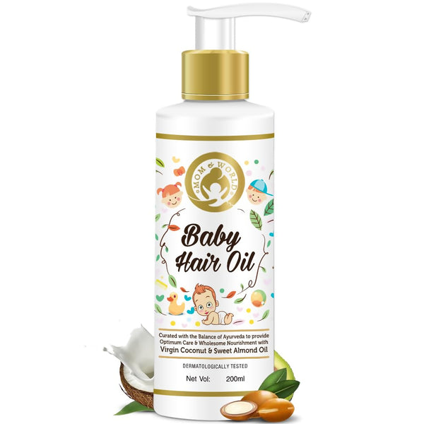 Mom & World Baby Hair Oil - Distacart