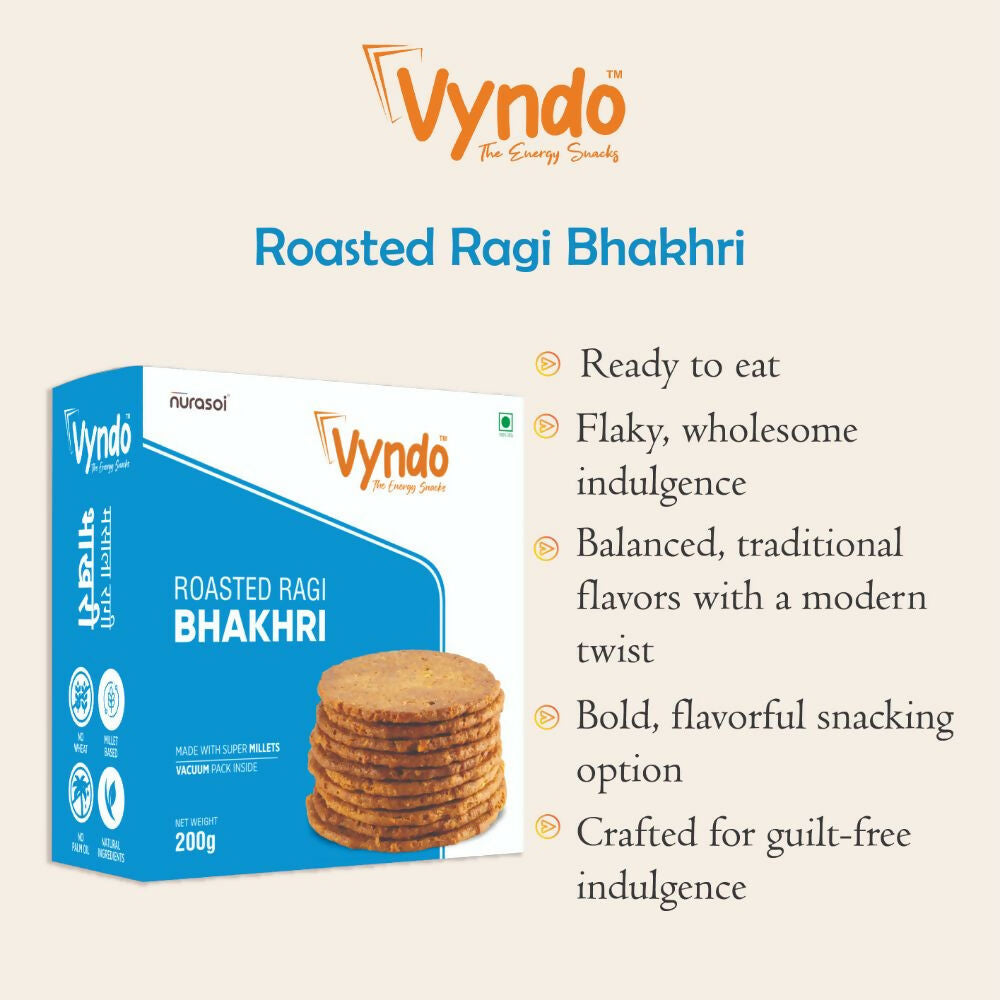 Vyndo Roasted Ragi Bhakhri - Distacart