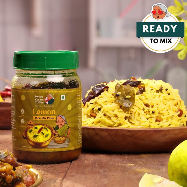 Sweet Karam Coffee Lemon Rice Mix Paste (Ready in Minutes)