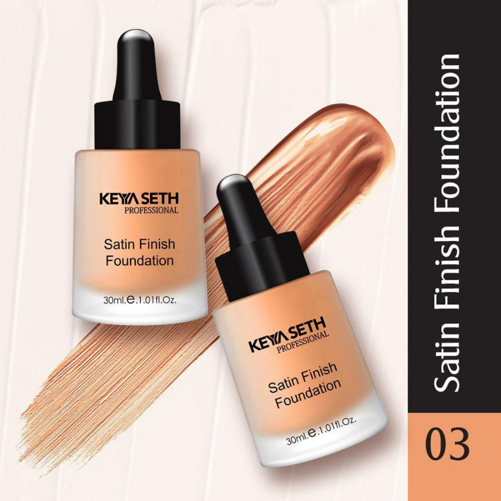 Keya Seth Aromatherapy Professional Satin Finish Foundation - Shade 3 - Distacart