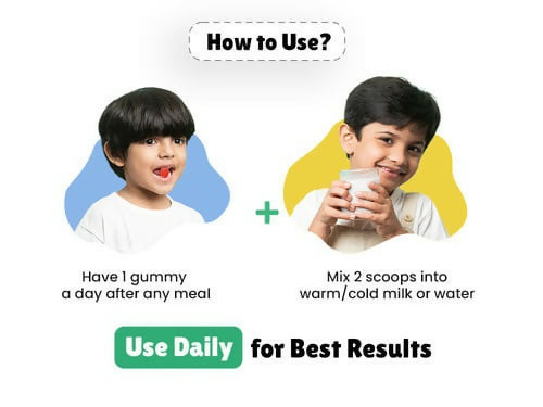 Little Joys Nutrimix Nutrition Powder Vanilla 2 - 6 years + Brain Gummies Combo - Distacart