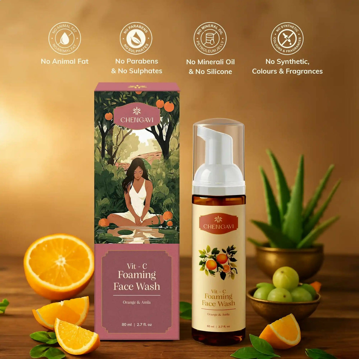 Chengavi Vit - C Foaming Face Wash - Distacart