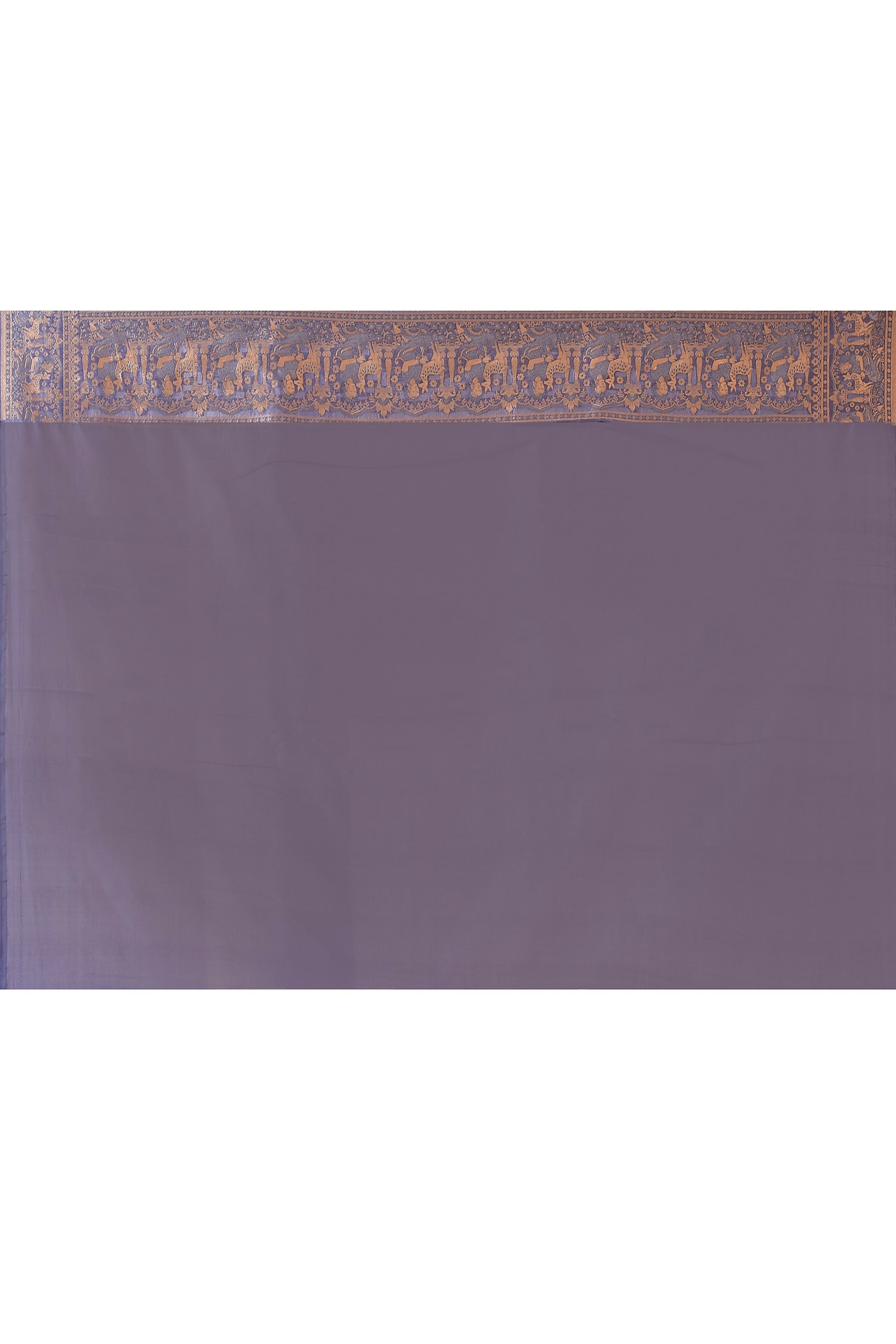 Joban Fashion Lavender Pure Katan Pure Handloom Banarasi Silk Saree