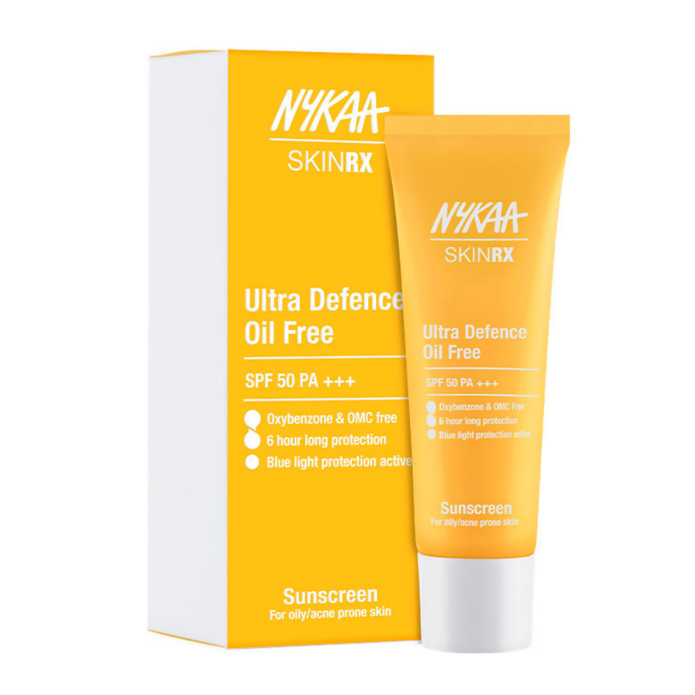 Nykaa SkinRX Ultra Defence Oil Free Sunscreen SPF 50 PA +++ - Distacart