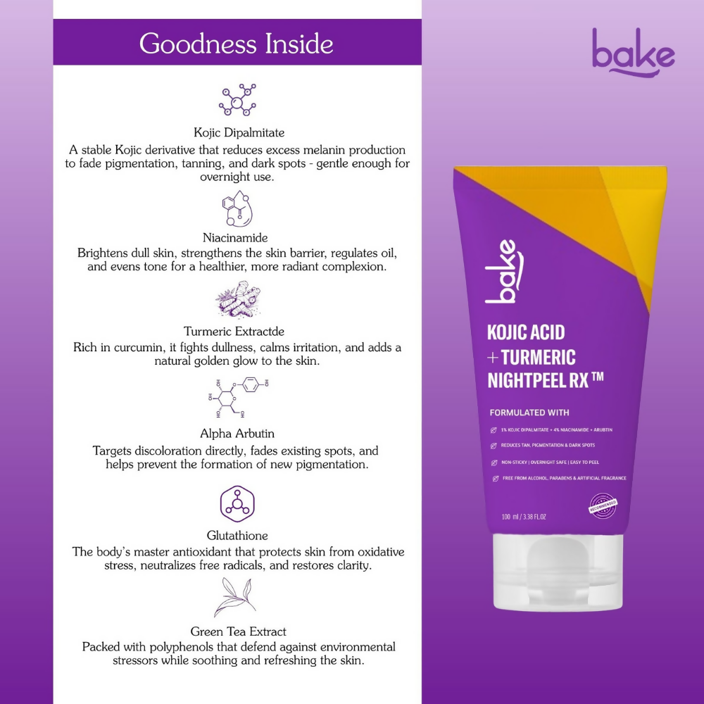 Bake Kojic Acid + Turmeric NightPeel Rx Mask
