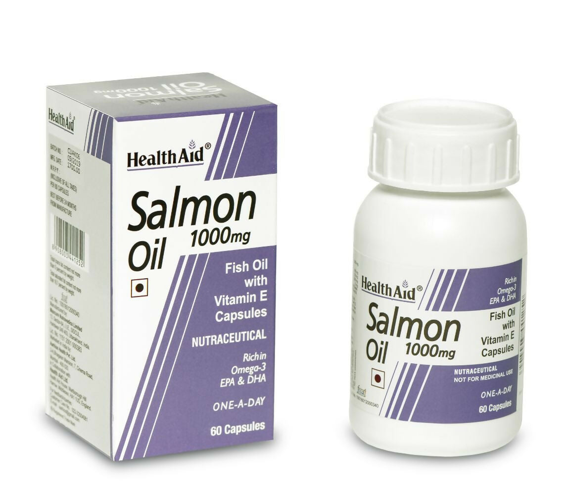 HealthAid Salmon Oil 1000 mg Capsules - Distacart