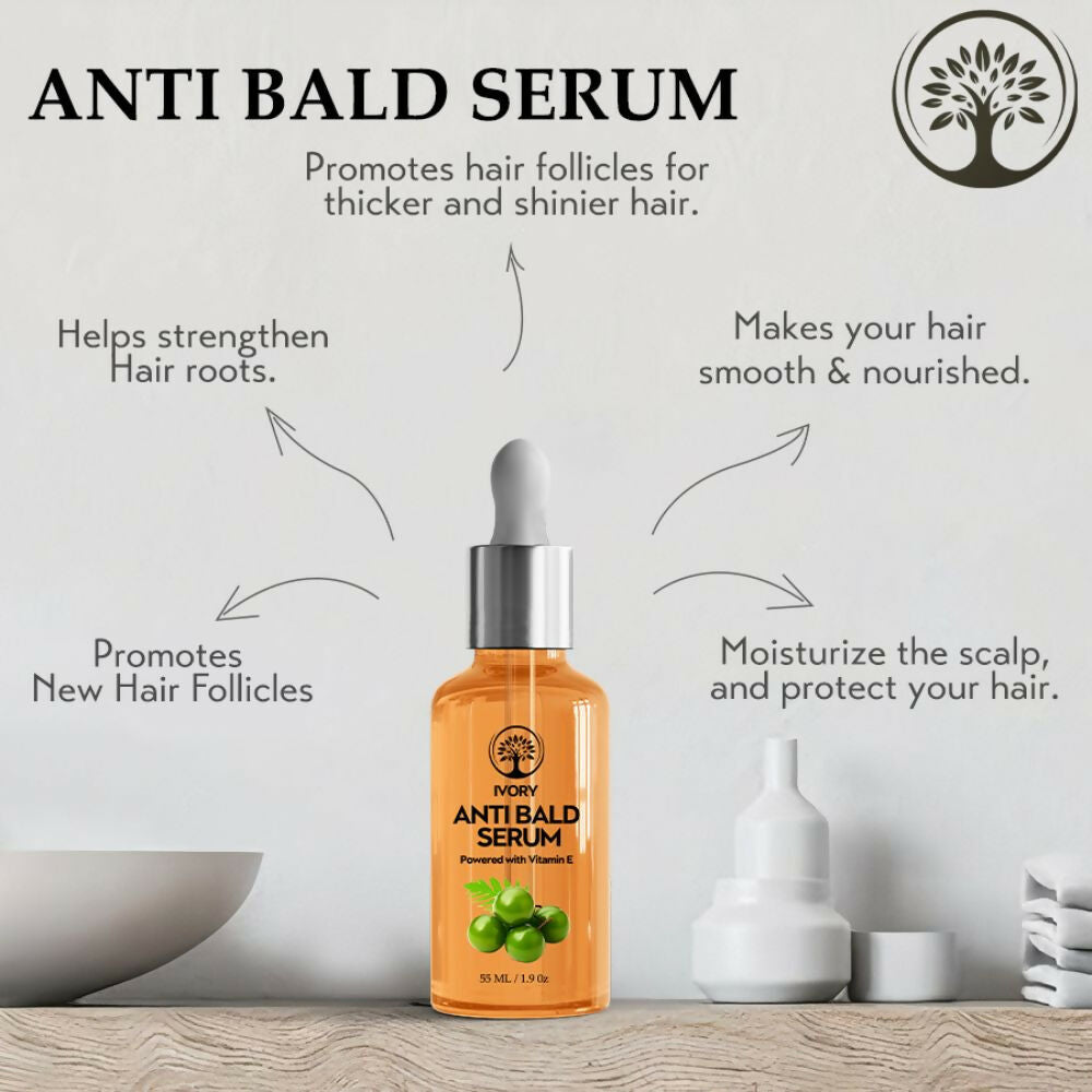 Ivory Natural Bald Serum For Baldness, Hair Thinning And Hair Fall - Distacart