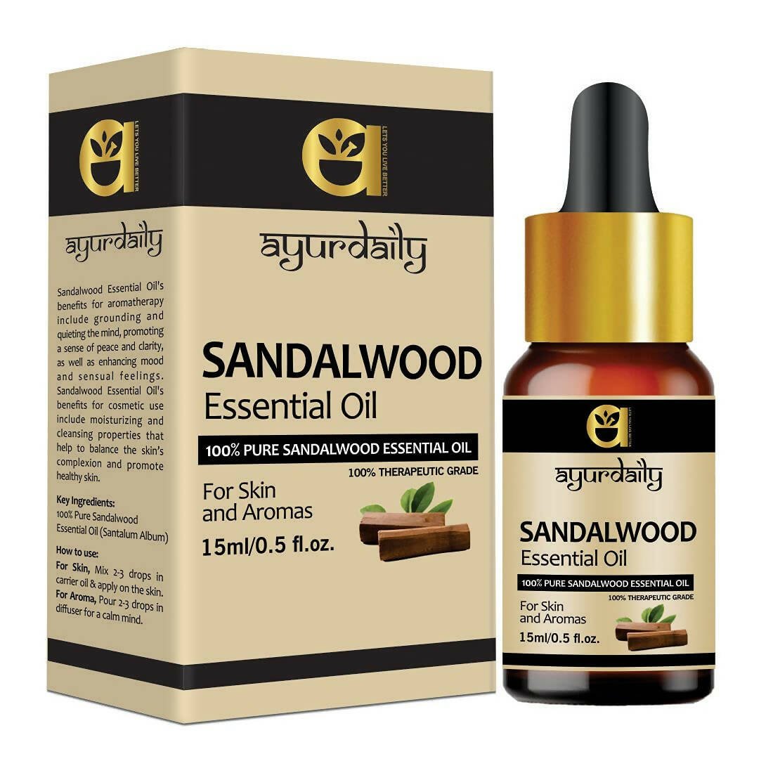 Ayurdaily Pure Sandalwood Essential Oil - Distacart
