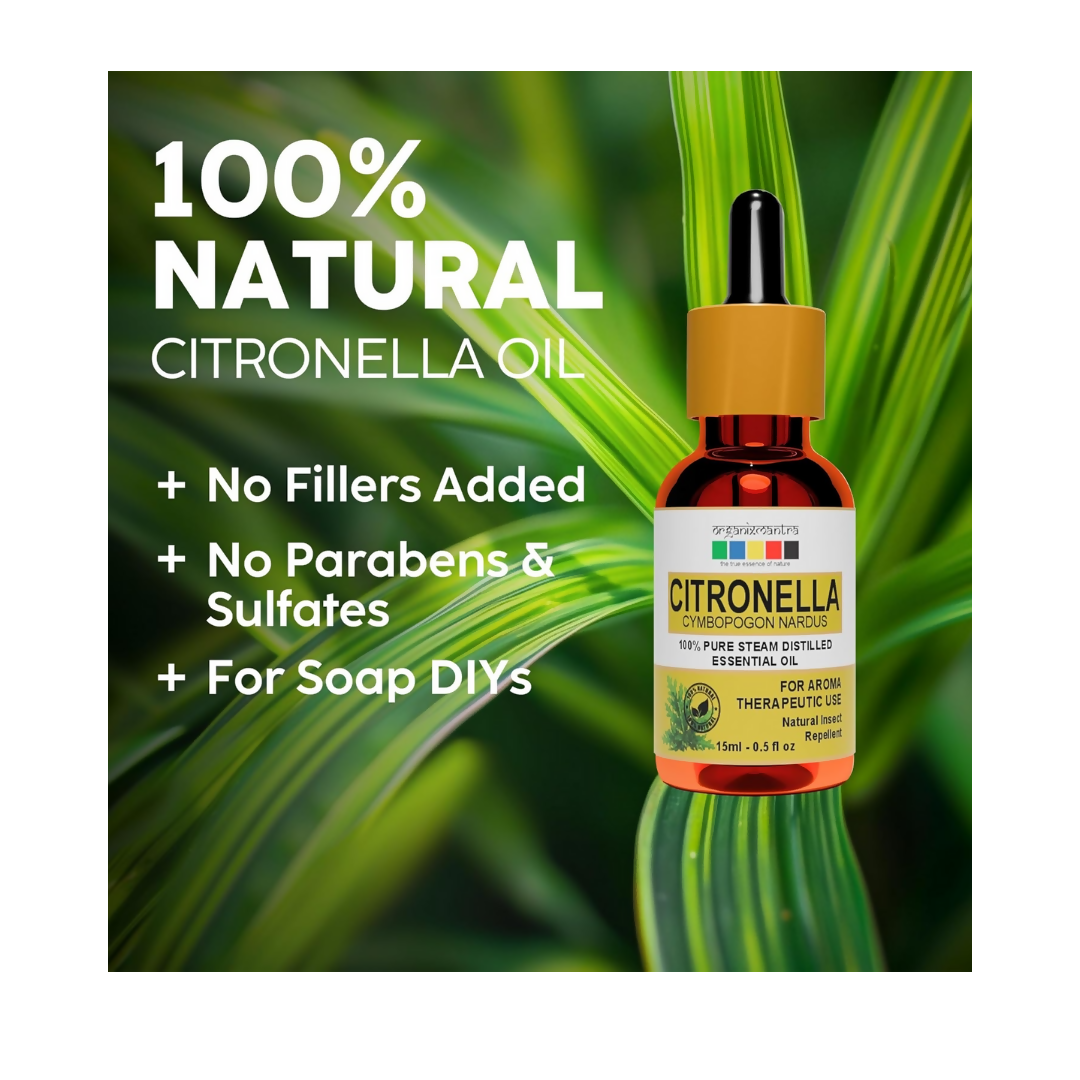 Organix Mantra Citronella Oil - 100% Natural Citronella Essential Oil - Distacart