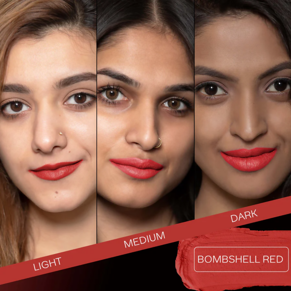 Faces Canada Weightless Matte Finish Lipstick - Bombshell Red 09 - Distacart