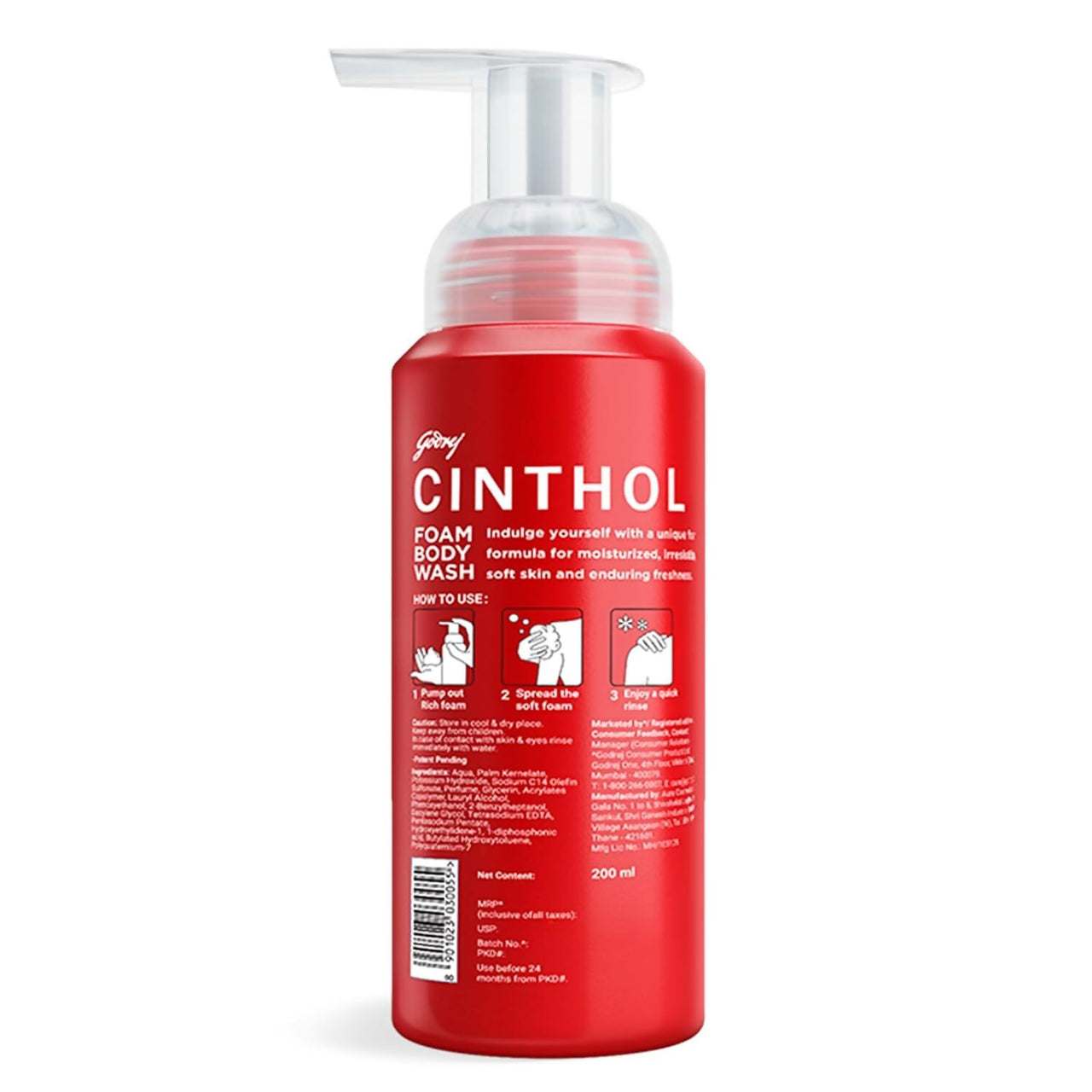 Cinthol Original Foam Body Wash - Distacart
