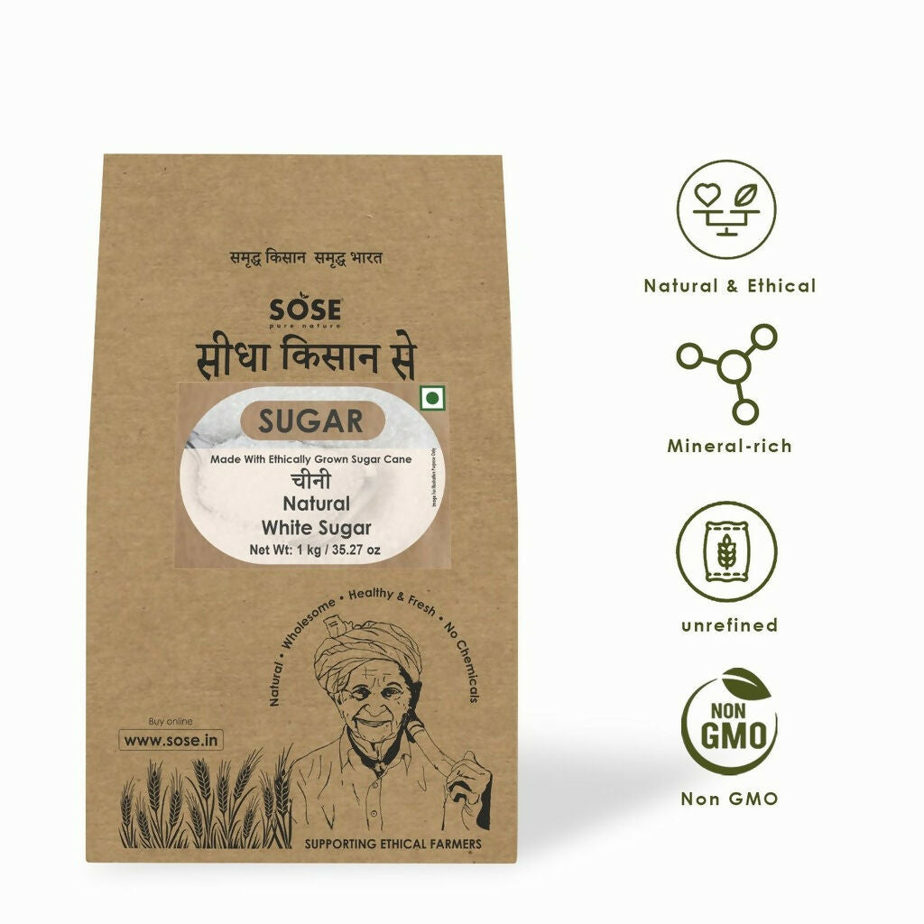 Gir Sidha Kisan Se Natural White Sugar - Distacart