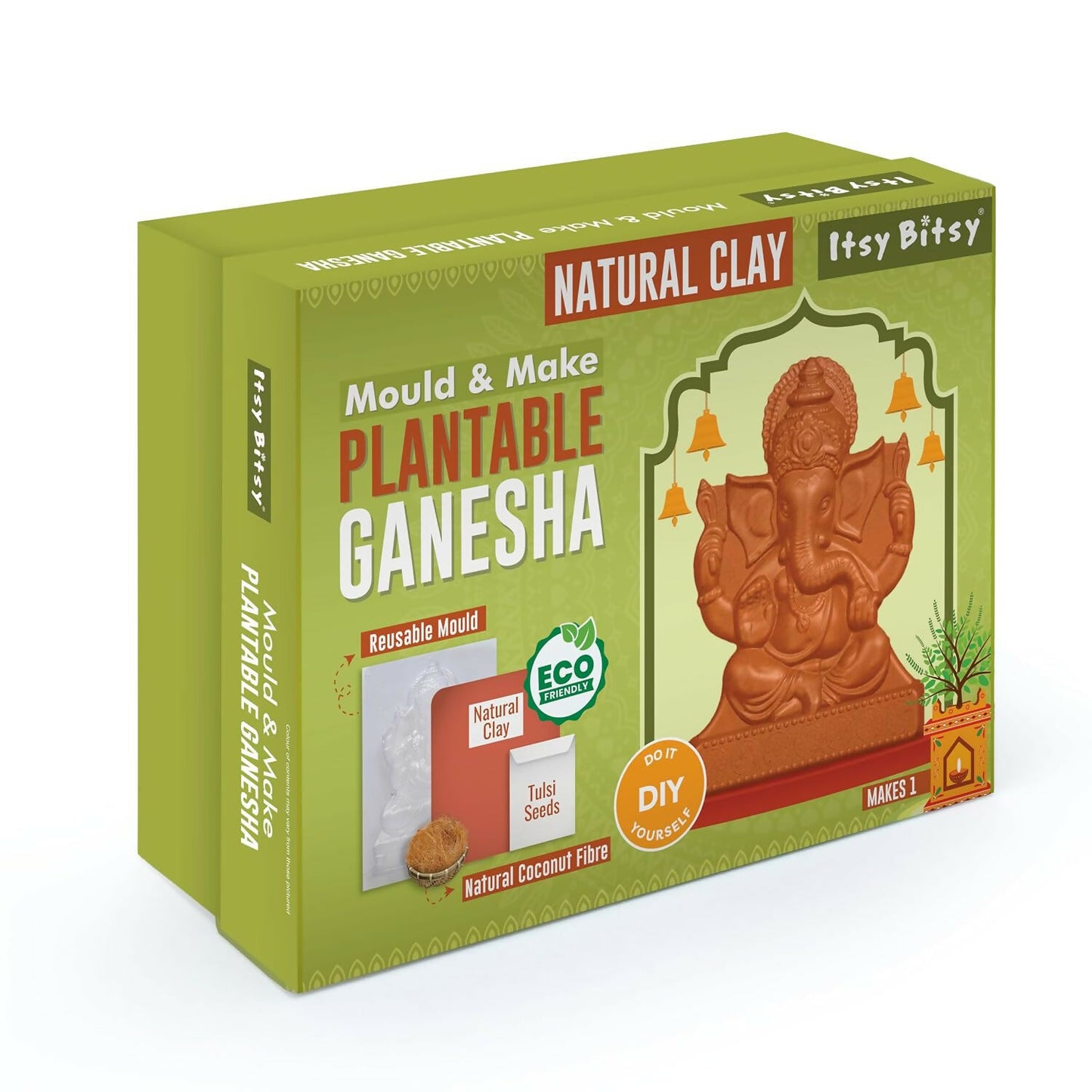 Little Birdie DIY Mould & Make Plantable Ganesha Eco-Friendly Kit - Dista