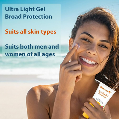 WishCare Invisible Gel SPF50 Ceramide Sunscreen - PA++++ - Distacart