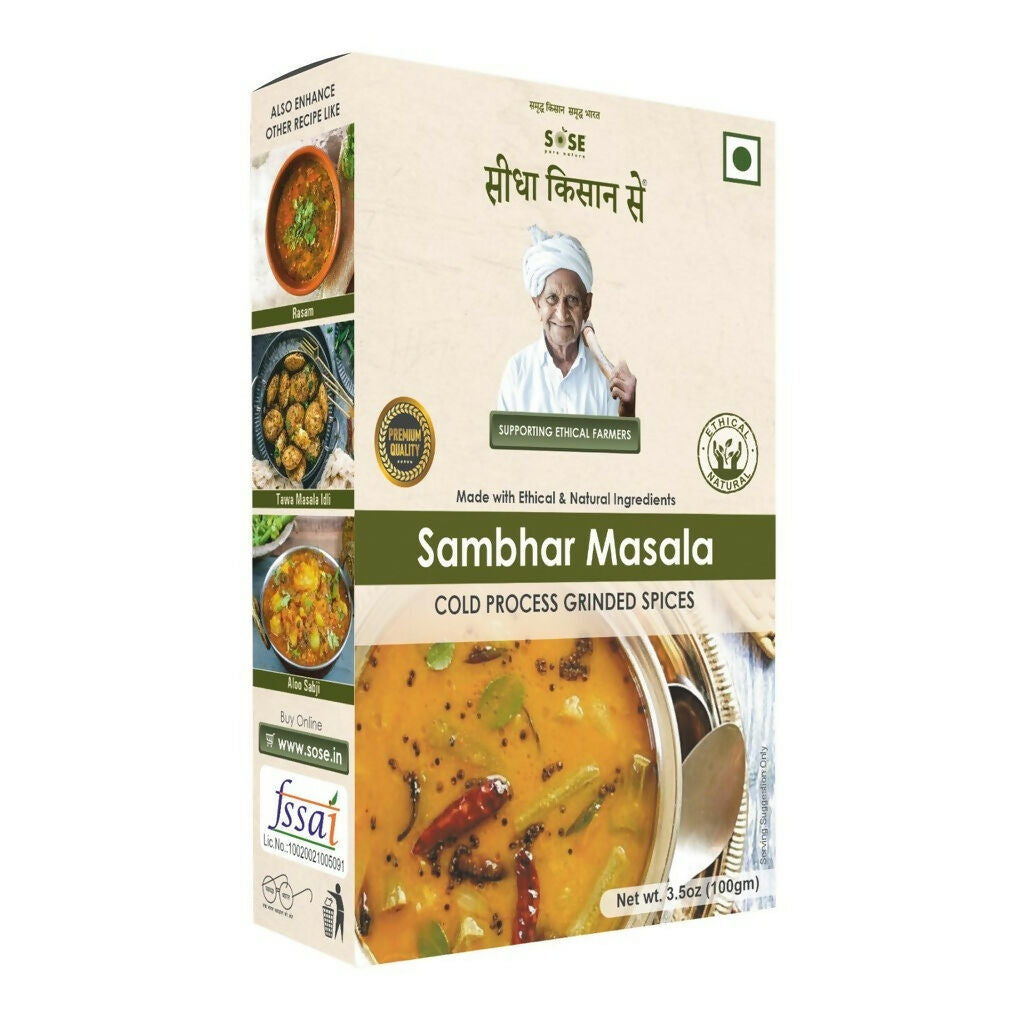 Gir Sidha Kisan Se Natural Sambhar Masala - Distacart