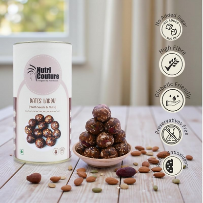 Nutri Couture Dates Laddu with Nuts & Seeds - Distacart