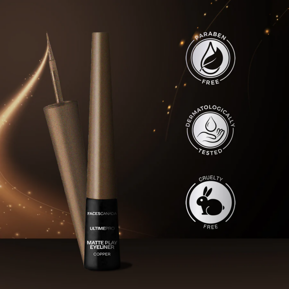 Faces Canada Ultime Pro Matte Play Eyeliner - Copper - Distacart