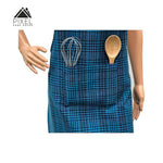 Thumbnail for Pixel Home Decor Cotton Apron With Front Pocket-Blue Stripe Apron - Dista