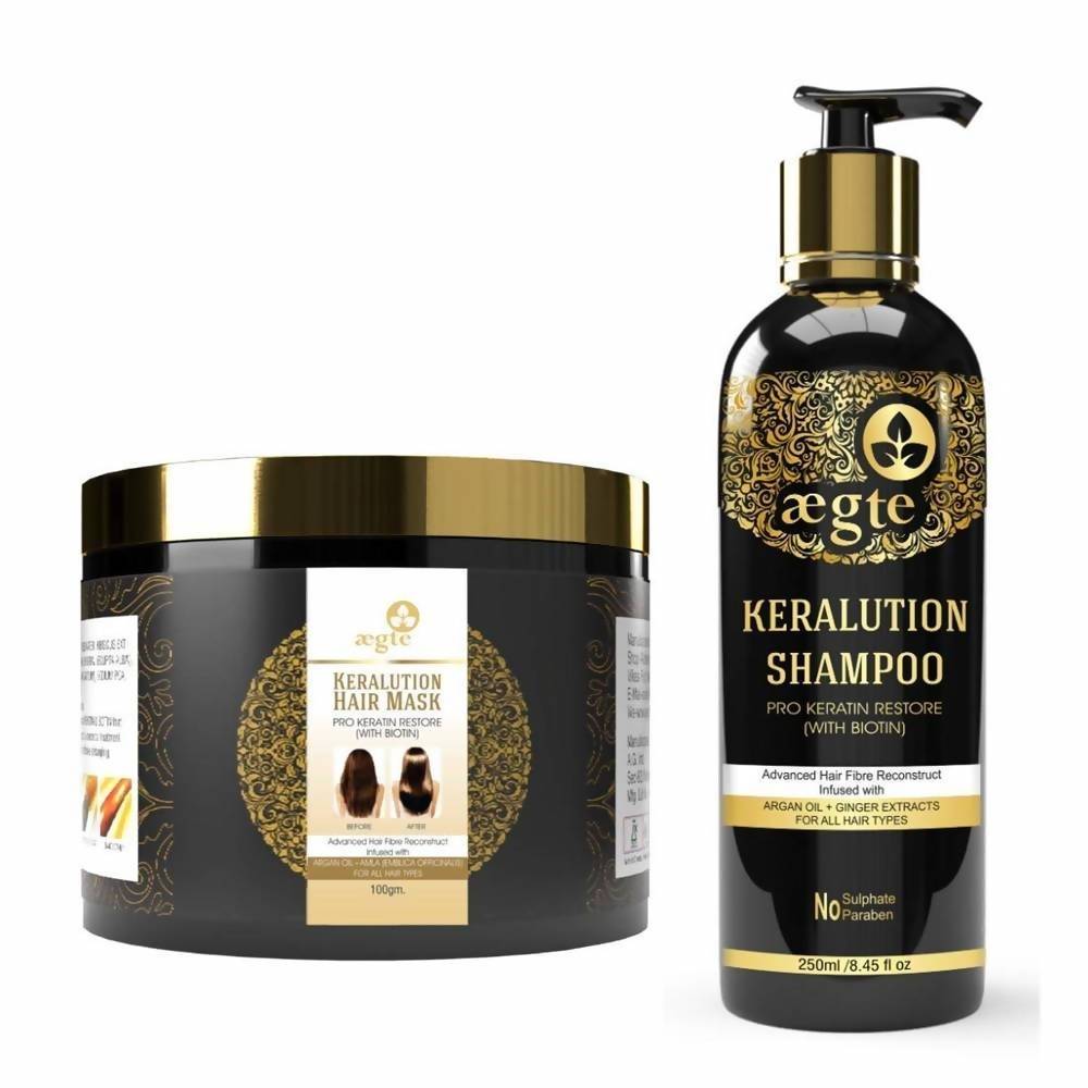 Aegte Keralution Hair Mask And Keralution Shampoo Combo benefits