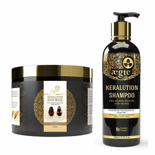 Aegte Keralution Hair Mask And Keralution Shampoo Combo benefits